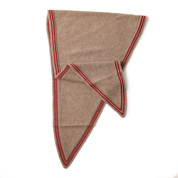 Lightweight Knit Wrap – Soft Triangle Neck Scarf_CWASC2704: LIGHTGREY / (OS) 1