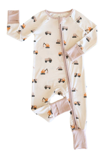 Convertible Zip Romper | Little Builder: 6-12 months
