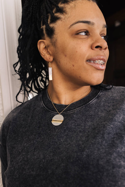 The Light Ahead Aluminum & Gold Plated Earrings