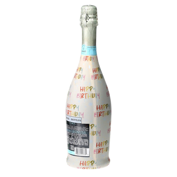 Birthday in Pastel Prosecco Bottle Wrap