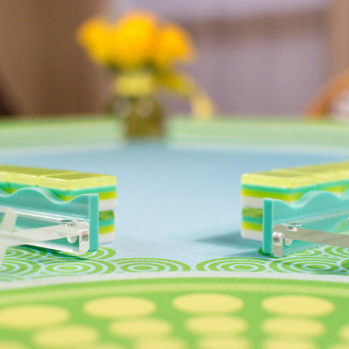 Purple MAHJONG MAT  |  Confetti  |  33" x 33":