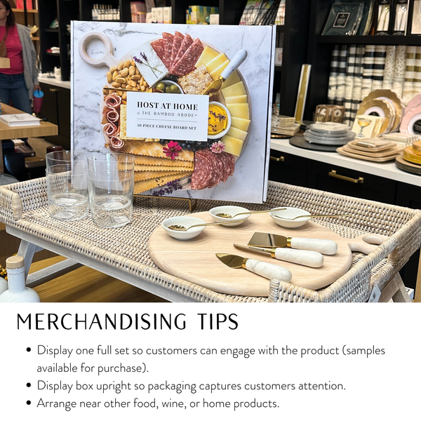 10 Piece Black Charcuterie Board Set