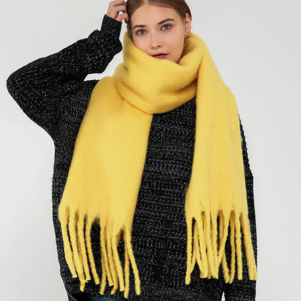 Soft Mohair Feel Scarf - Cozy Winter Wrap_CWASC0323: ROYAL / (OS) 1