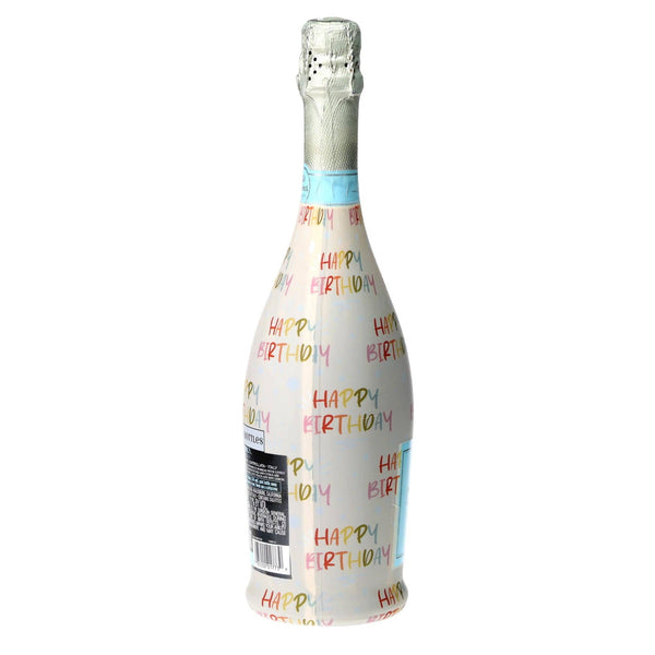 Birthday in Pastel Prosecco Bottle Wrap