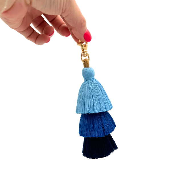TASSEL | MANY COLORS & STYLES | Perfect Boho Accessory for Mahjong Tile Bags or Pouches: Purple- 3 Layer