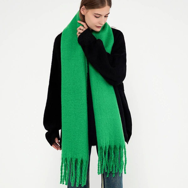 Soft Mohair Feel Scarf - Cozy Winter Wrap_CWASC0323: ROYAL / (OS) 1