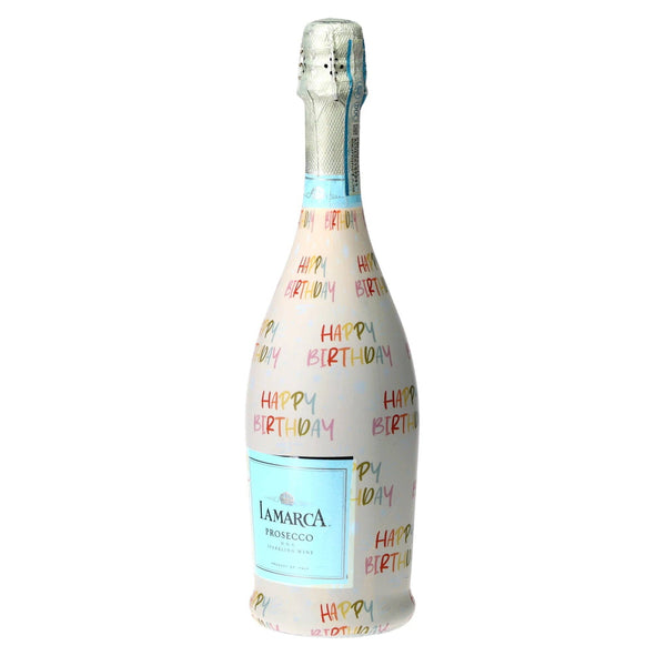 Birthday in Pastel Prosecco Bottle Wrap