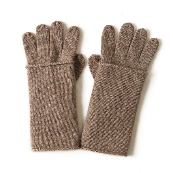 2-in-1 Cashmere Gloves – Full Finger Touchscreen_CWAG0530: KHAKI / (OS) 1