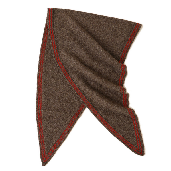 Lightweight Knit Wrap – Soft Triangle Neck Scarf_CWASC2704: Beige / (OS) 1