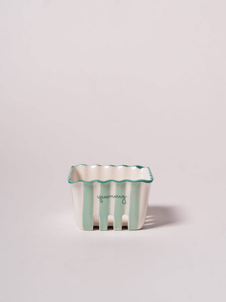 Blue Kinsey Scallop Mini Berry Basket