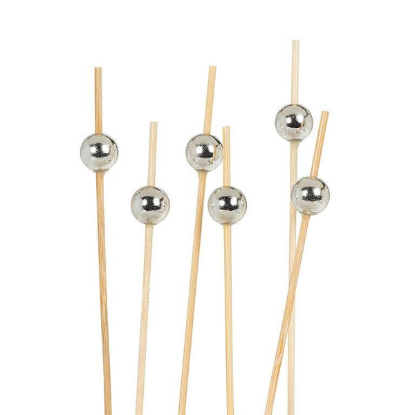 100 Piece Silver Ball Pick-4.5"L