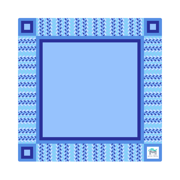 Blue MAHJONG MAT  |  Prism  |  33" x 33":