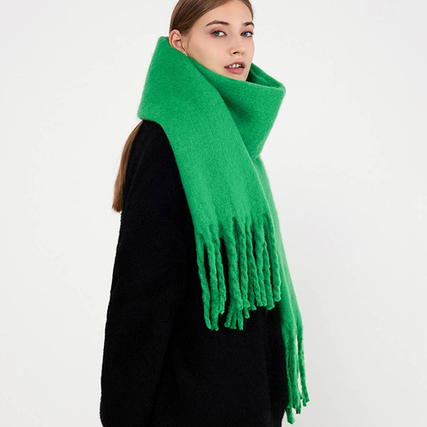 Soft Mohair Feel Scarf - Cozy Winter Wrap_CWASC0323: ROYAL / (OS) 1