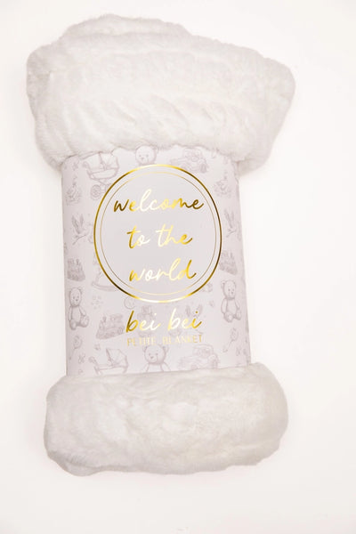 Faux Fur Petite Blanket, various colors