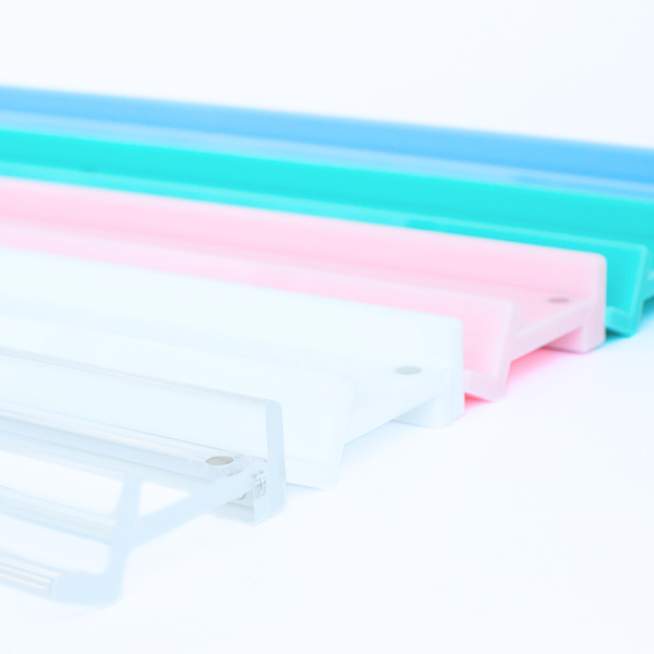 MAHJONG RACKS | Premium Acrylic | 4 Racks + 4 Pushers: Transparent Clear