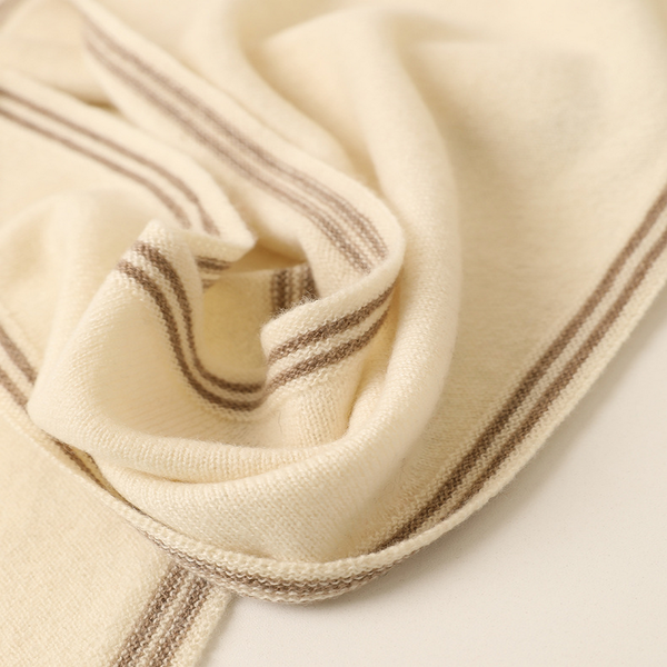 Lightweight Knit Wrap – Soft Triangle Neck Scarf_CWASC2704: LIGHTGREY / (OS) 1