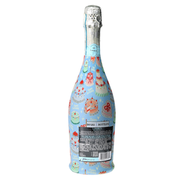 Birthday Patisserie Prosecco Bottle Wrap