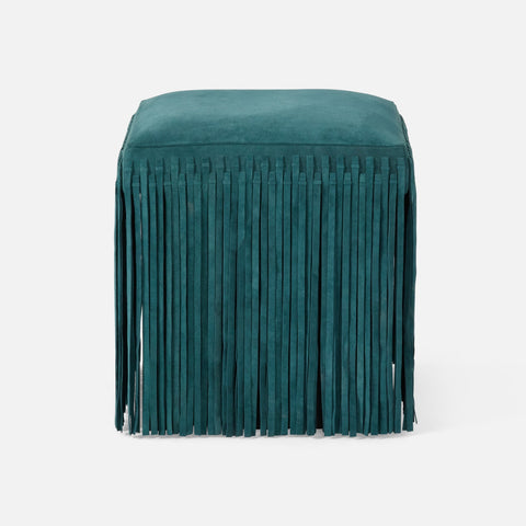 Hallie Stool - Jade - Suede