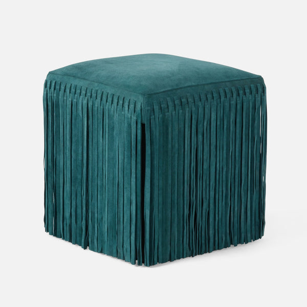 Hallie Stool - Jade - Suede