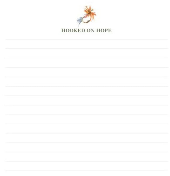 Hooked on Hope Covered  Notepad