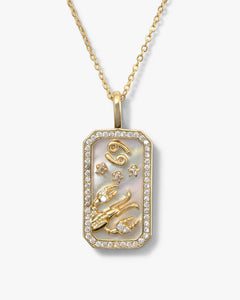 Cancer Zodiac Amulet Necklace