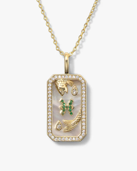 Pisces Zodiac Amulet Necklace