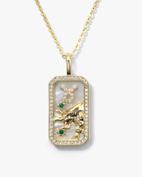 Taurus Zodiac Amulet Necklace