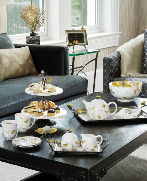 Butterfly Ginkgo Porcelain Creamer