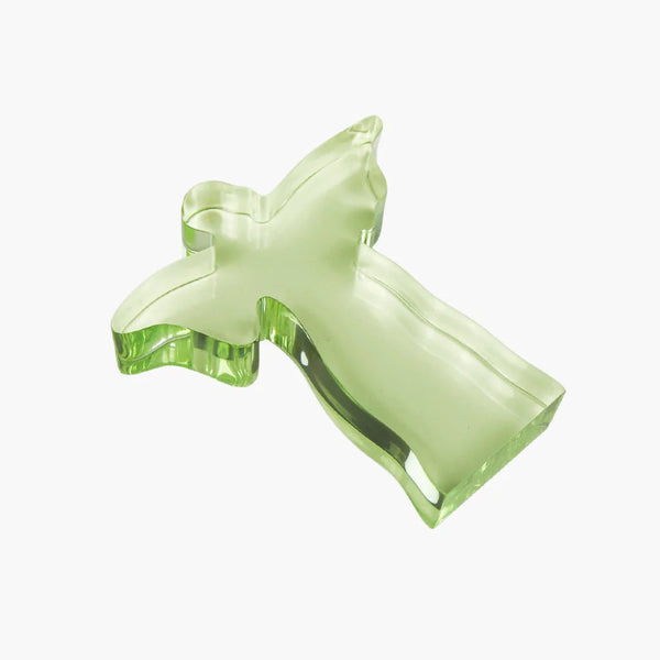 Small Angel Weight - Green Acrylic