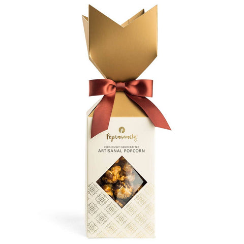 Caramel Chocolate Drizzle Gourmet Popcorn - Fancy Crown Box