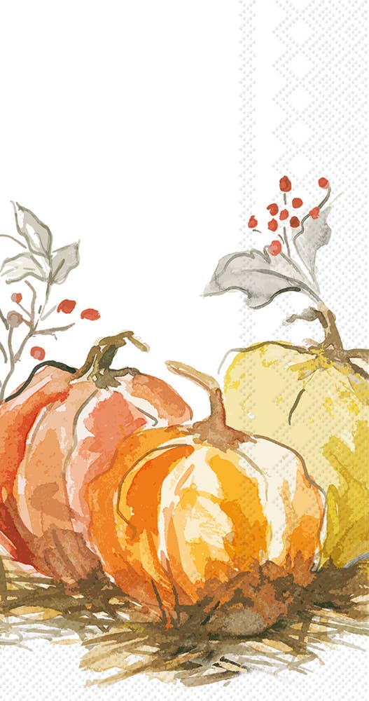 Painted Pumpkin Fall - Paper Guest Towel 16 Count
