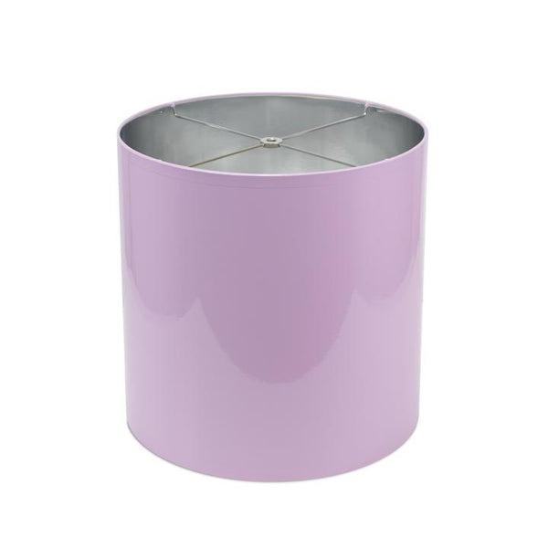 Parrot & Palm White Lamp with Lacquer Lilac Shade