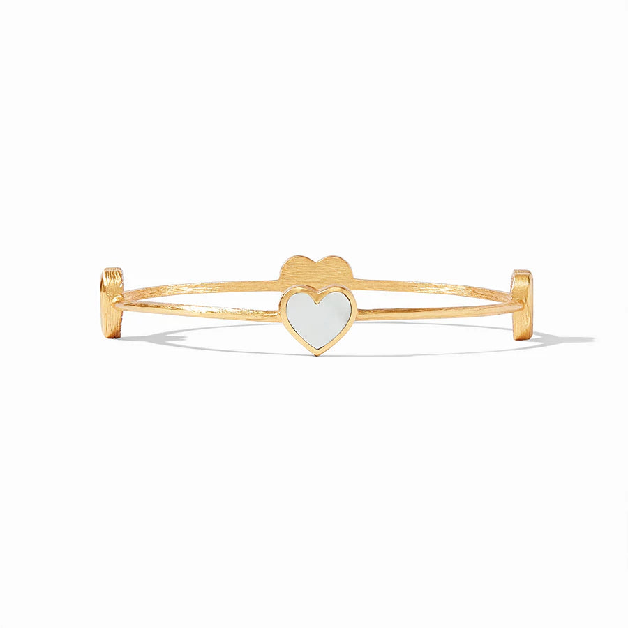 Heart Bangle - Mother of Pearl - Small