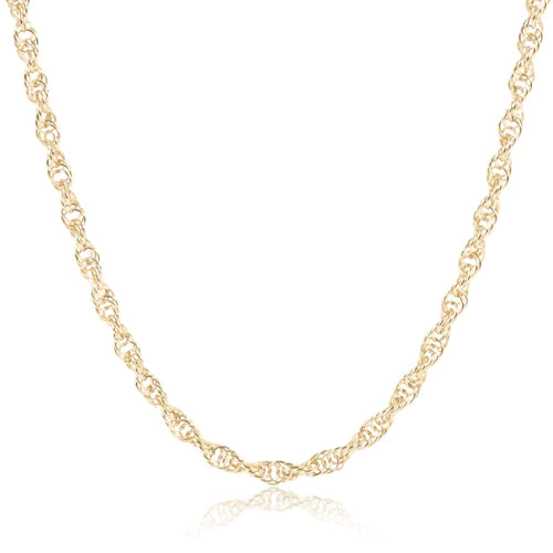 17" Choker Rope Chain - Gold