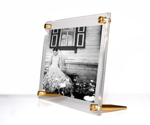 5 x 7 Double Panel Frame - Gold