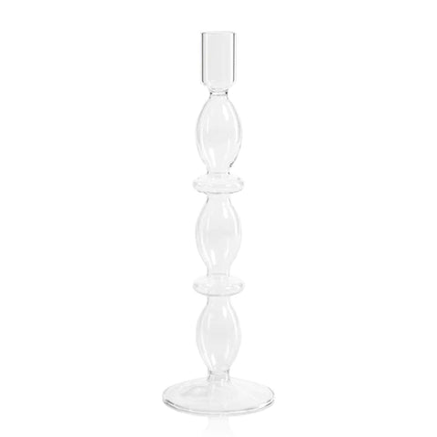Sirena Glass Taper Candle Holder - Large