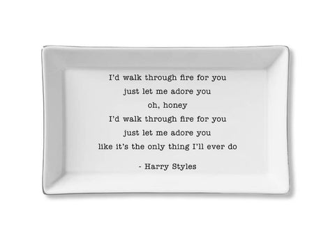 Walk Through Fire - Harry Styles - Ceramic Tray