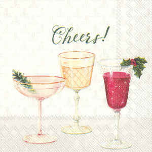 Cheers Paper Cocktail Napkins Pack of 20