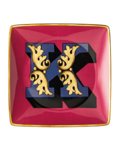 Versace Alphabet Canape Dish - K